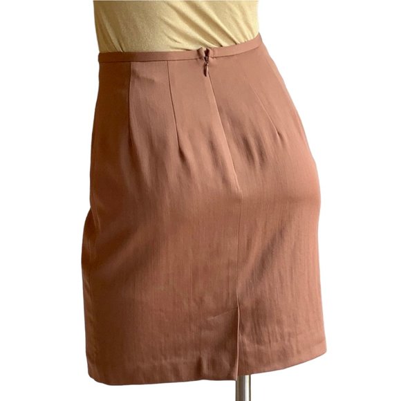 Ann Taylor NWT tailored wool pencil skirt - in caramel, fully lined - Size 4 - Picture 2 of 8